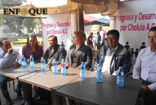 Conforman ciudadanos asociación civil Progreso y Desarrollo por Cholula A.C. 