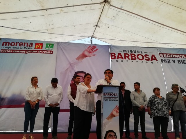Foto: Wilmer Zárate  Compromete Barbosa Huerta desintegrar organizaciones criminales y regresar la seguridad en Huixcolotla