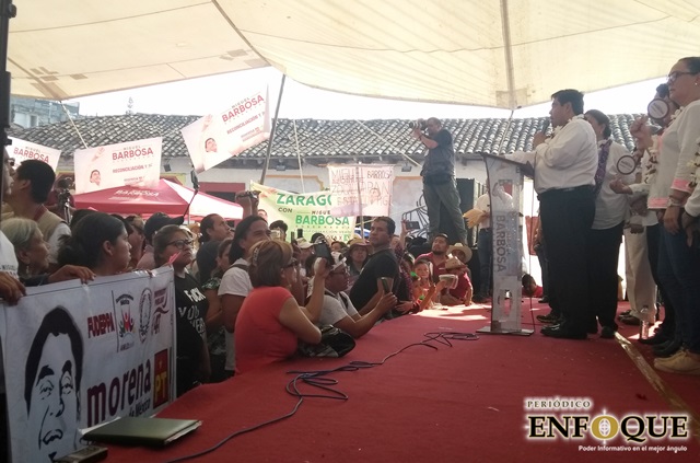 Foto: Omar Sánchez Mi gobierno no autorizará proyectos de muerte en Cuetzalan: Miguel Barbosa