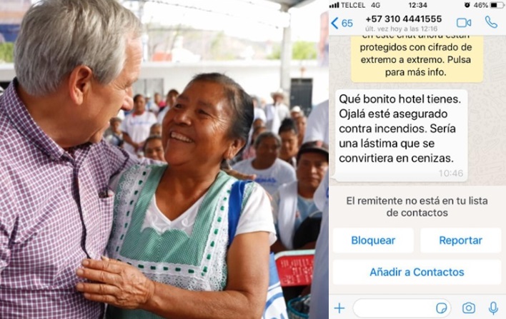 Foto: Especial Amenazan a Enrique Cárdenas con incendiar su hotel “La Quinta Luna”