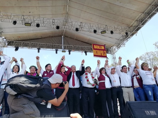 Foto: Wilmer Zárate  Triunfo de la elección, se lo dedicaré a Andrés Manuel López Obrador y a la Cuarta Transformación: Barbosa Huerta