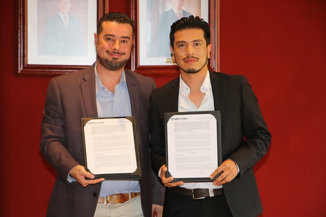 Foto: Cortesía  Ibero Puebla e IMACP signan convenio de colaboración