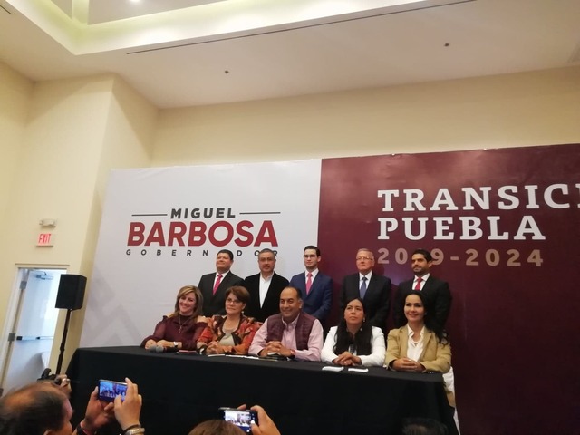 Presentan equipo de transición de Miguel Barbosa Huerta