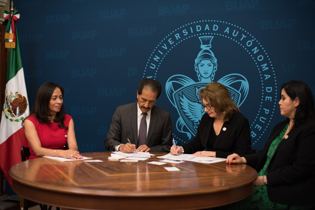 Foto: Cortesía  BUAP firma convenio de colaboración con el Tribunal de Justicia Administrativa