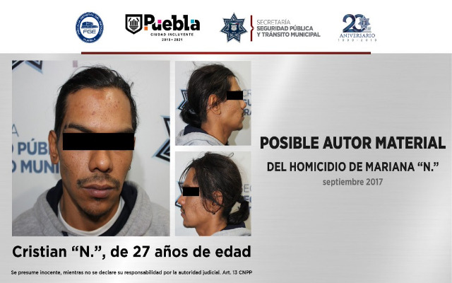 Detienen a posible autor del feminicidio de estudiante de la BUAP en 2017