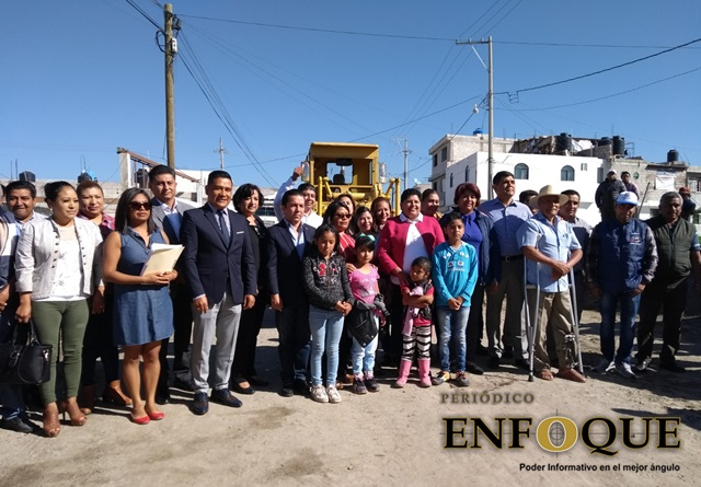 Foto: Omar Sánchez Inicia Karina Pérez construcción de radial a San Bernardino Tlaxcalancingo