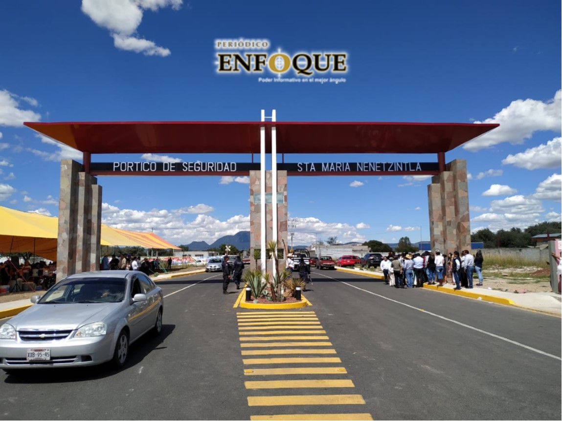 Autoridades de Acajete inauguran el primer Pórtico de Seguridad Pública