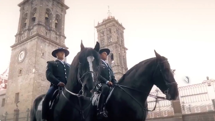 Foto: Especial Policía Estatal Montada refuerza operativo de vigilancia en la capital poblana (Video)