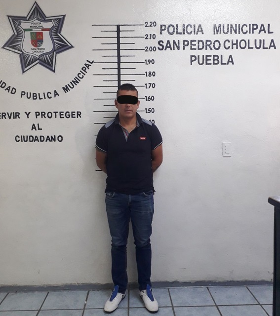 Foto: Especial Detienen guardias turísticos de San Pedro Cholula a presunto ladrón