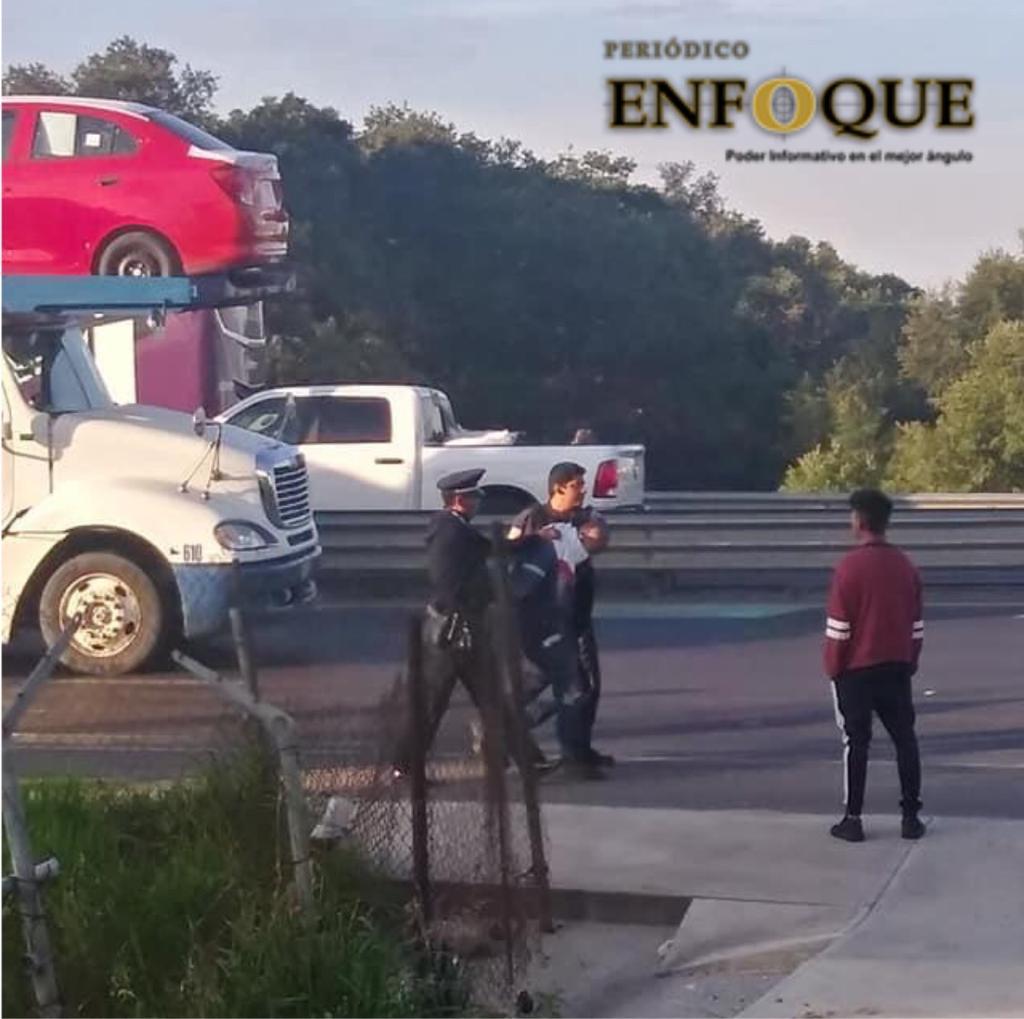 Detienen a sujeto que robó un tráiler y ocasionó daños a terceros 
