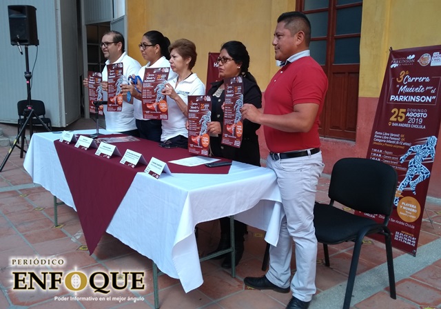 Foto: Omar Sánchez Anuncian tercera carrera “Muévete por el Parkinson” en San Andrés Cholula