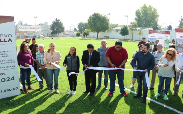 Entregan la rehabilitación del espacio deportivo Loma Bella