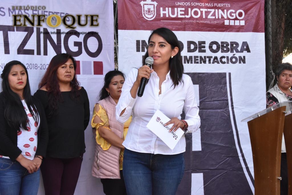 En Huejotzingo se pavimentaron dos calles en beneficio de los ciudadanos