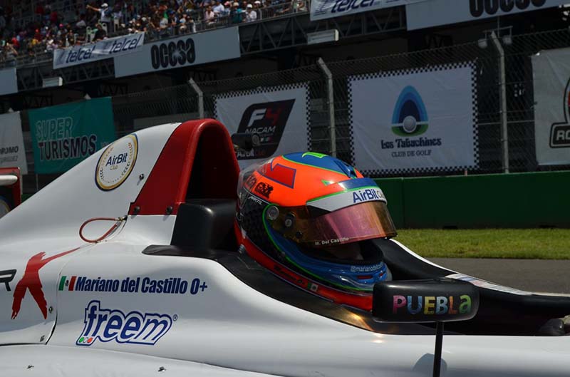 Foto: Cortesía  El piloto poblano Mariano del Castillo participará en el Gran Premio de México
