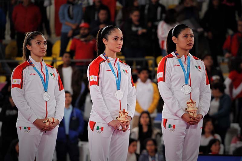 Foto: Cortesía  La karateca poblana Victoria Cruz ganó plata en Juegos Panamericanos