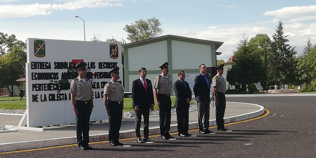 Zona XXV Militar entrega donativo a Cruz Roja 