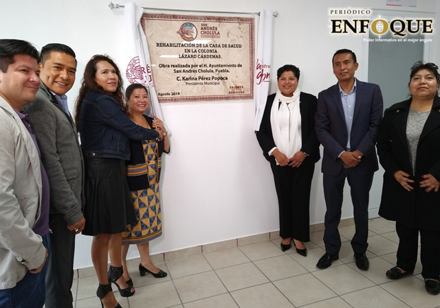 Foto: Omar Sánchez Recibe colonia Lázaro Cárdenas rehabilitación de su Casa de Salud