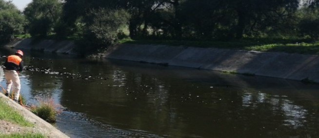 Foto: Especial Encuentran  cadáver embolsado en el canal de Valsequillo cerca de  Tecamachalco