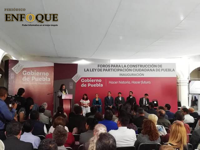 Dan inicio los foros para la construcción de la Ley de Participación Ciudadana de Puebla