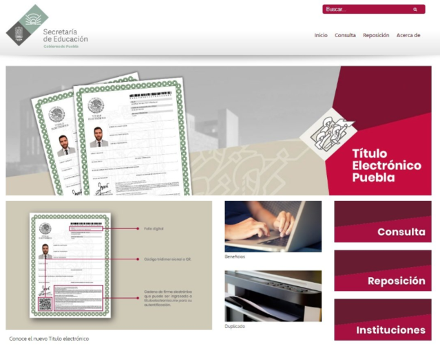 Confirma SEP Estatal regreso de plataforma para tramitar títulos electrónicos