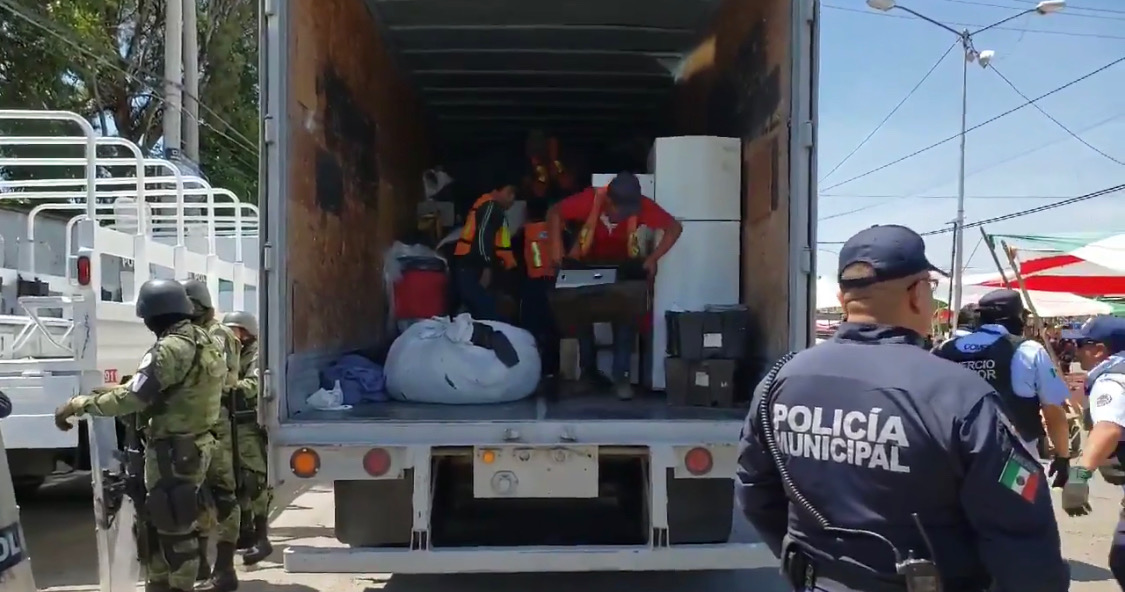 Decomisan mercancía apócrifa en el Mercado Unión 