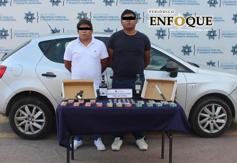 Foto: Gabriela García Guzmán Caen dos asaltantes de tiendas de conveniencia