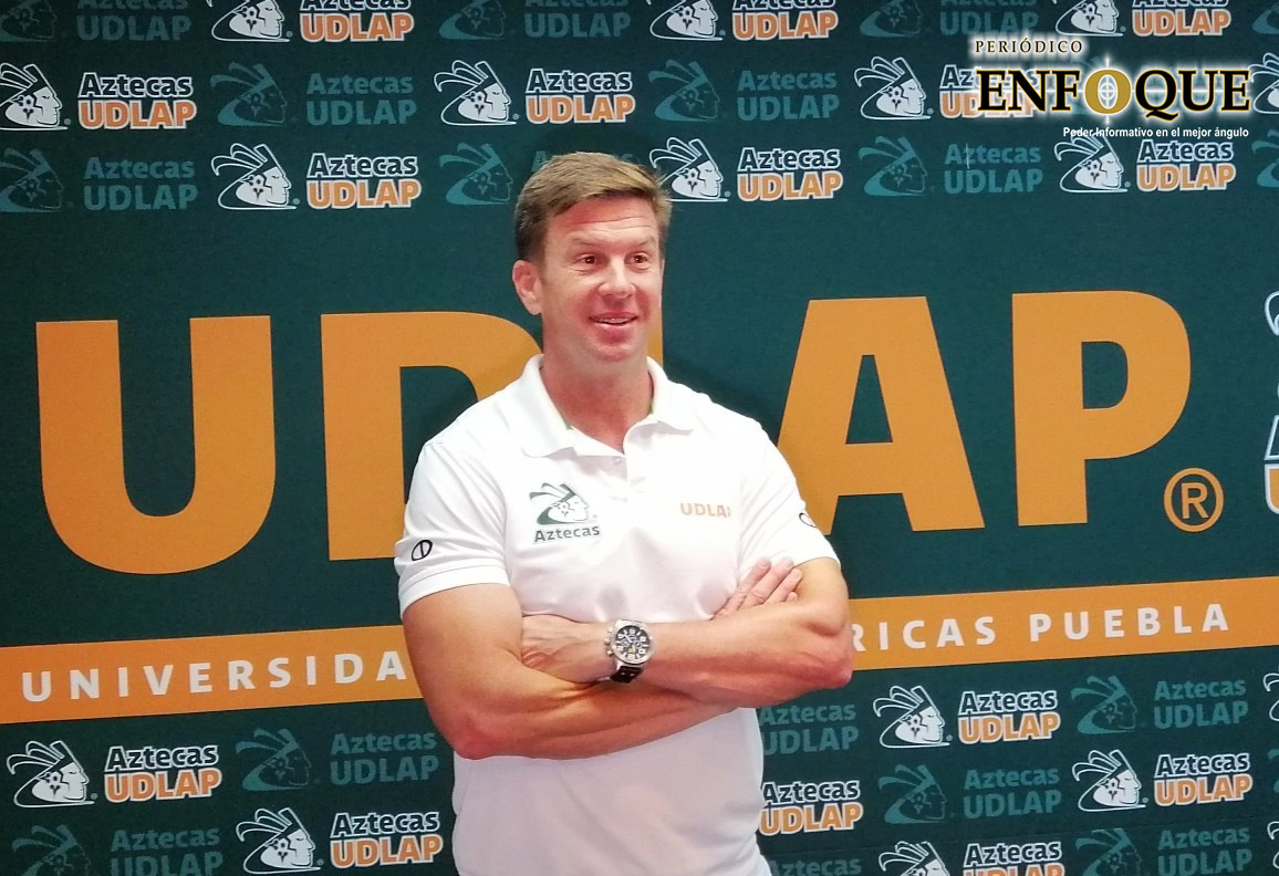 Foto: Antonio Zamora  Eric Fisher prevé un intenso clásico entre Aztecas UDLAP y Borregos