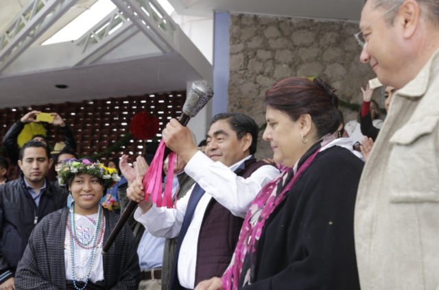 Foto: @MBarbosaMX Convertirá Barbosa Huerta el Cerro de San Miguel en el gran escenario del Atlixcáyotl