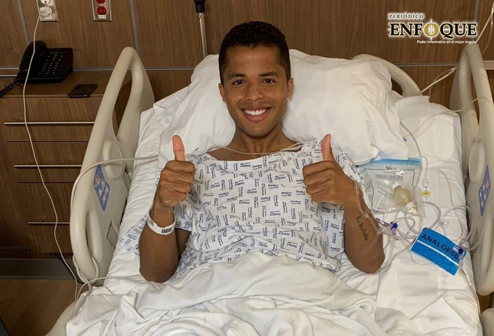 Foto: Cortesía  Giovani estará seis semanas fuera tras patadón del 'Pollo' Briseño