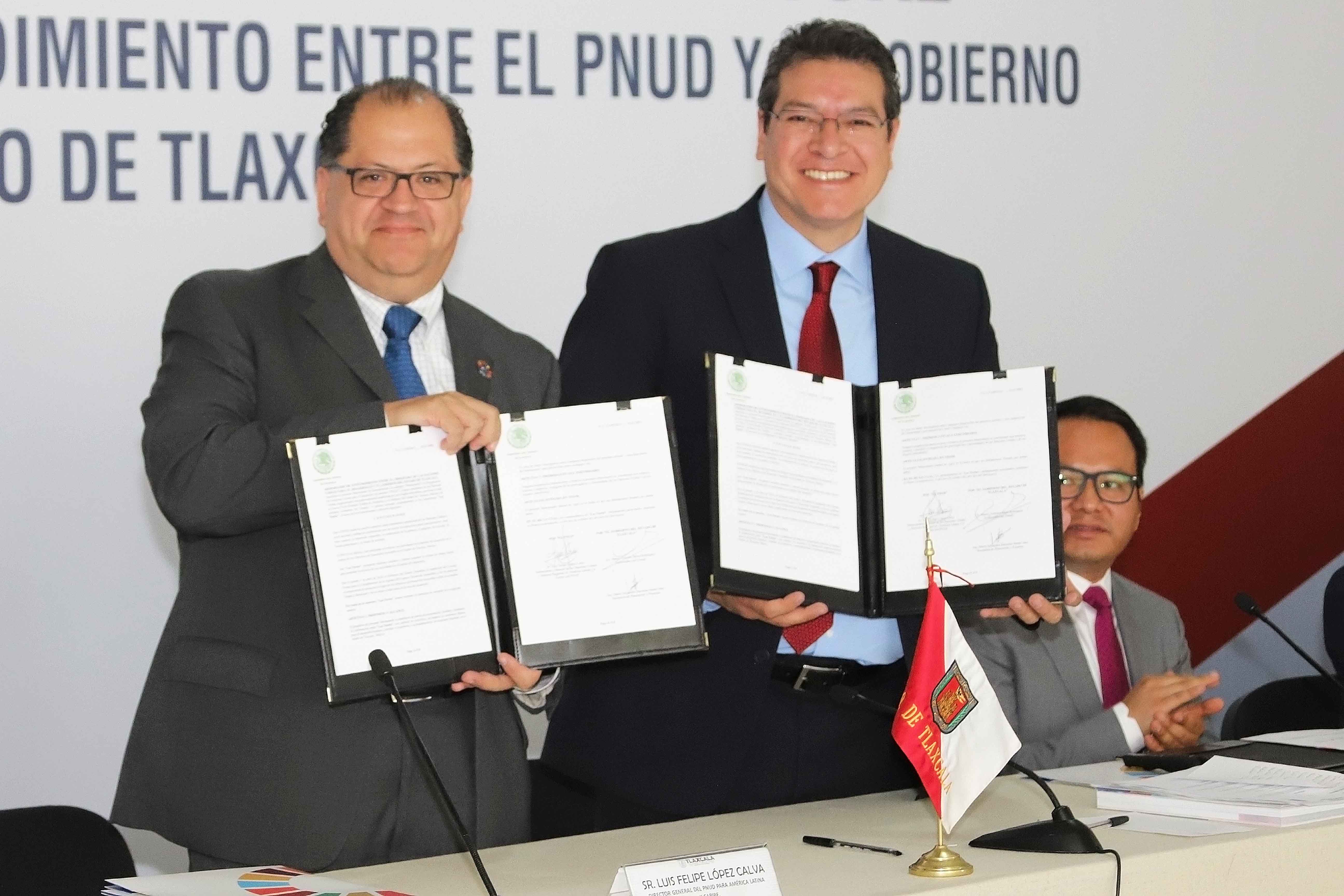 Foto: Cortesía   Firman acuerdo Gobierno del Estado y Naciones Unidas para reducir pobreza extrema en Tlaxcala