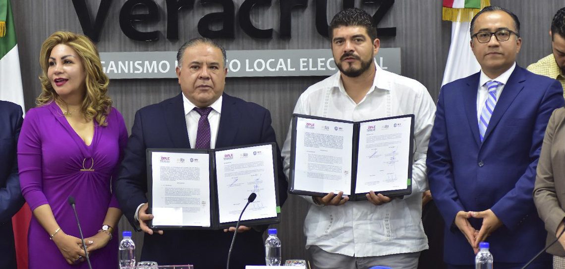 Foto: Cortesía  Difundirán SEV y OPLE la cultura democrática en escuelas de la entidad