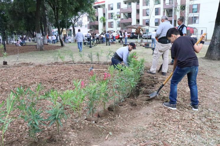 Foto: Cortesía  Rehabilitan el parque Libertad, de la colonia San Rafael en Guadalajara.