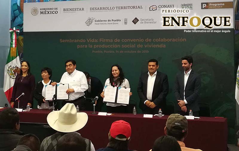 Puebla se suma al programa para la producción social de 100 viviendas   