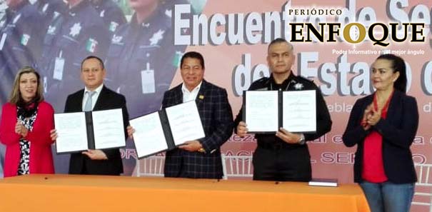 Foto: Gabriela García Guzmán SNTE 51 y SSP firman convenio de seguridad