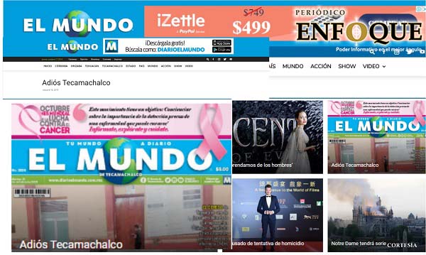 Foto: Cortesía  Por violencia cierra el Periódico impreso El Mundo de Tecamachalco