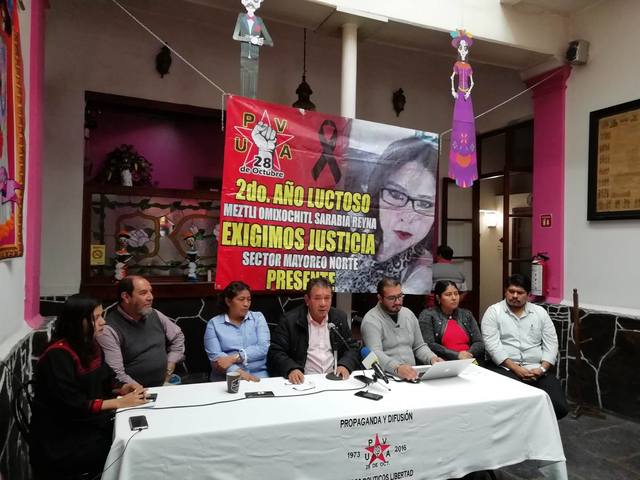 Foto: Wilmer Zárate Nuevas amenazas contra la organización provienen de las mismas personas que asesinaron a Meztli Sarabia Reyna: UPVA