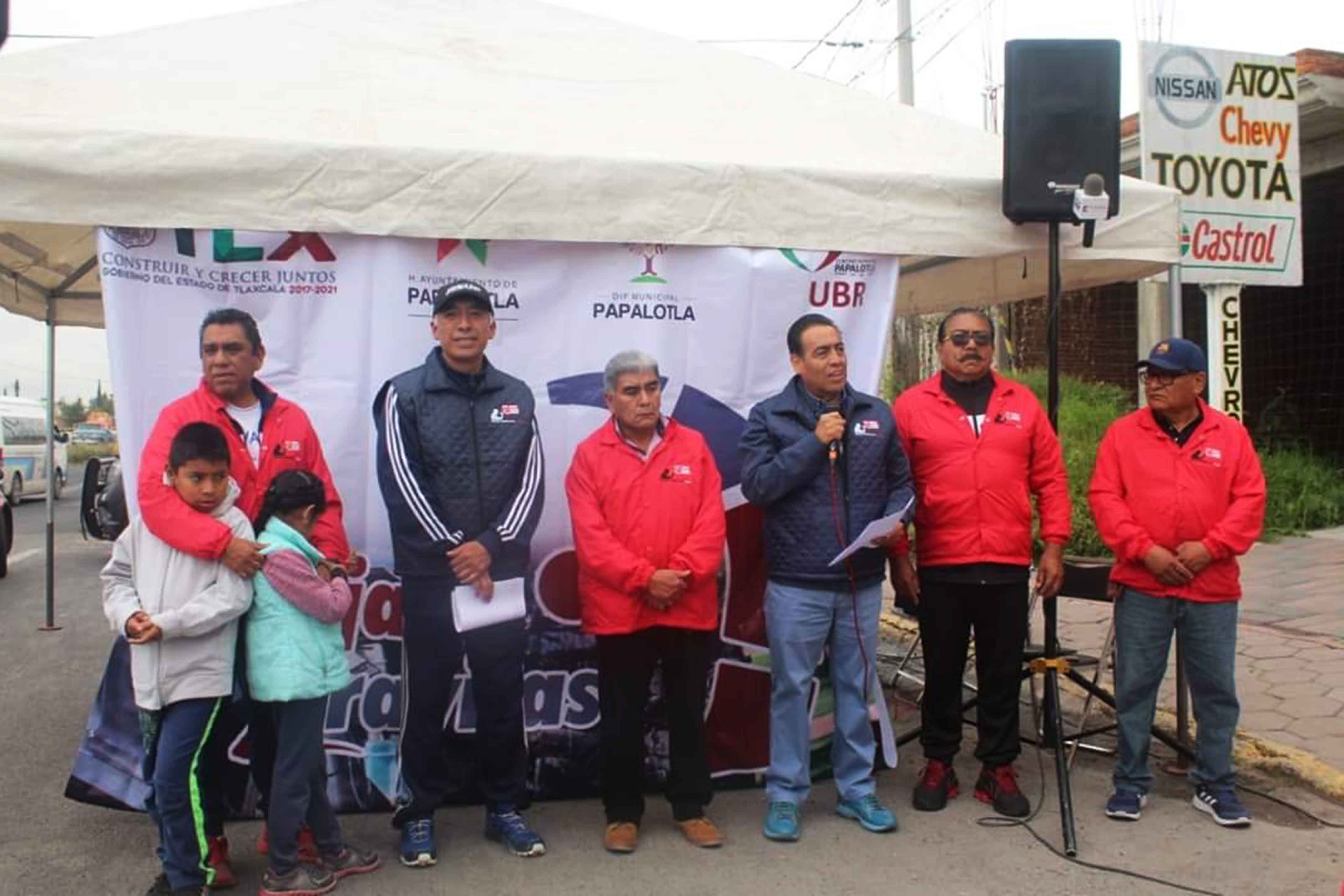 Foto: Cortesía  Difunde SEPOL campaña “Bájale 2 Rayitas” en Papalotla