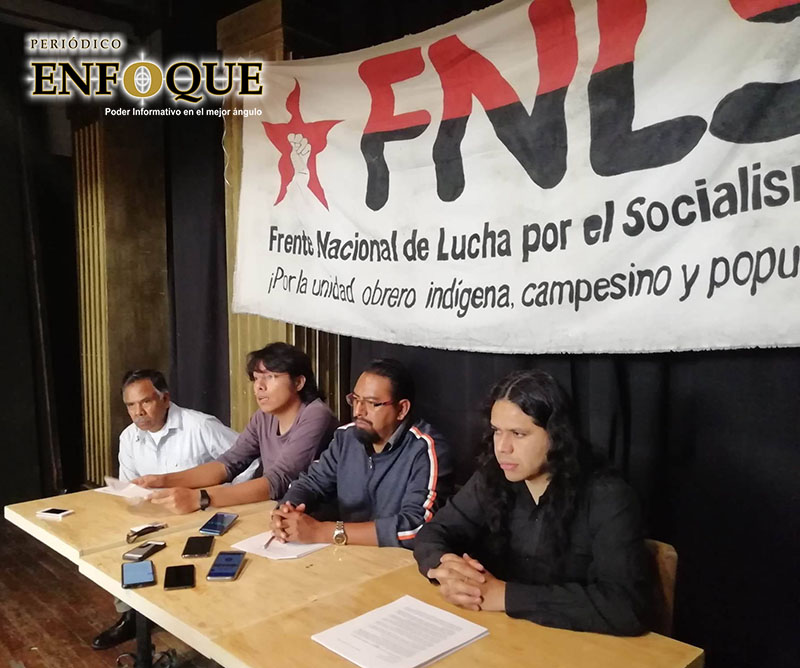 Foto: Wilmer Zárate Exige FNLS al gobierno del estado libertad a presos políticos