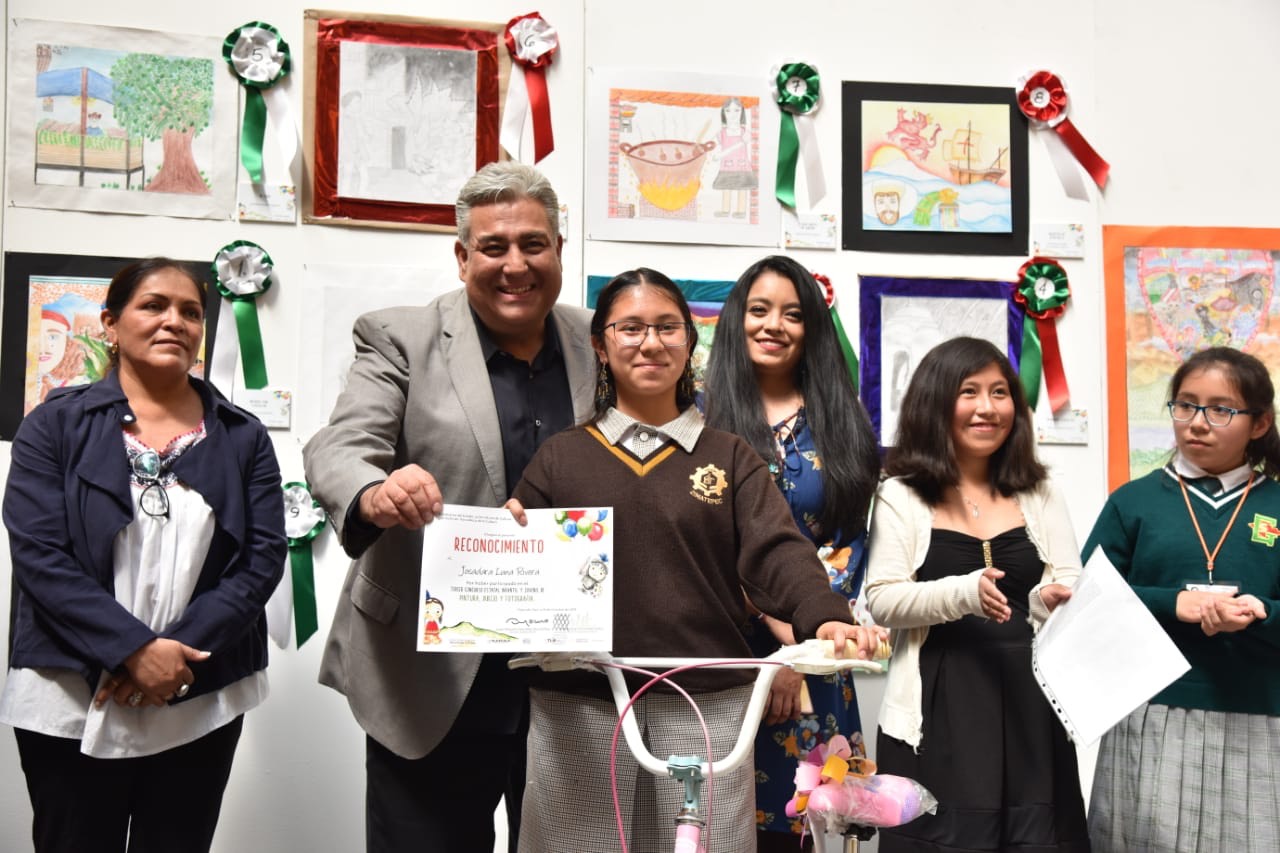 Foto: Cortesía  Premia ITC a ganadores del Concurso de Artes “A 500 años del Ecuentro de Dos Culturas”