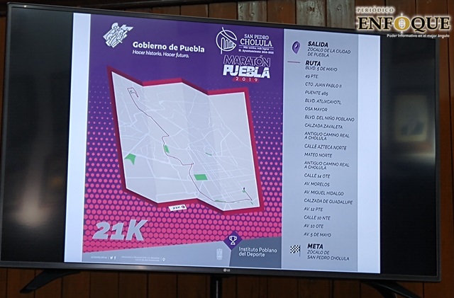 Foto: Omar Sánchez Esperan 20 mil participantes en Maratón Internacional de Puebla el próximo 1 de diciembre