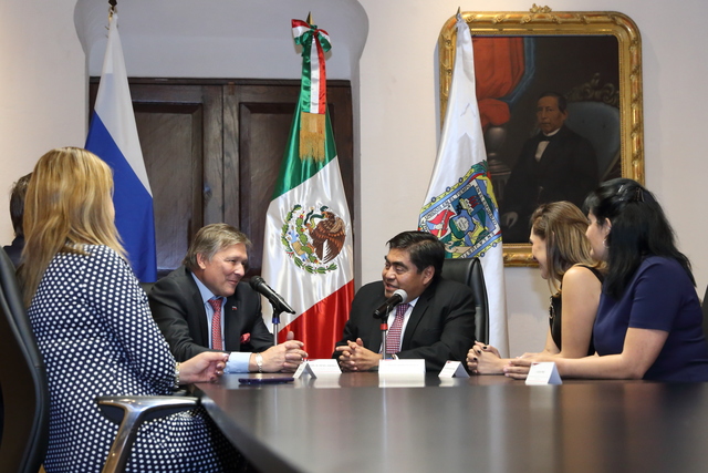 Foto: Gobierno del Estado  Acuerda gobierno del estado y Rusia instalar un Consulado Honorario