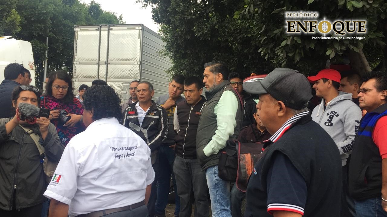 Protesta de transportistas en Puebla sin éxito 