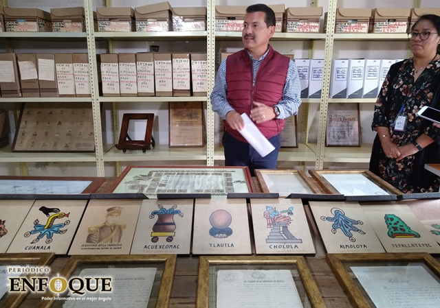 Foto: Omar Sánchez Obtiene archivo histórico municipal de San Pedro Cholula su registro estatal