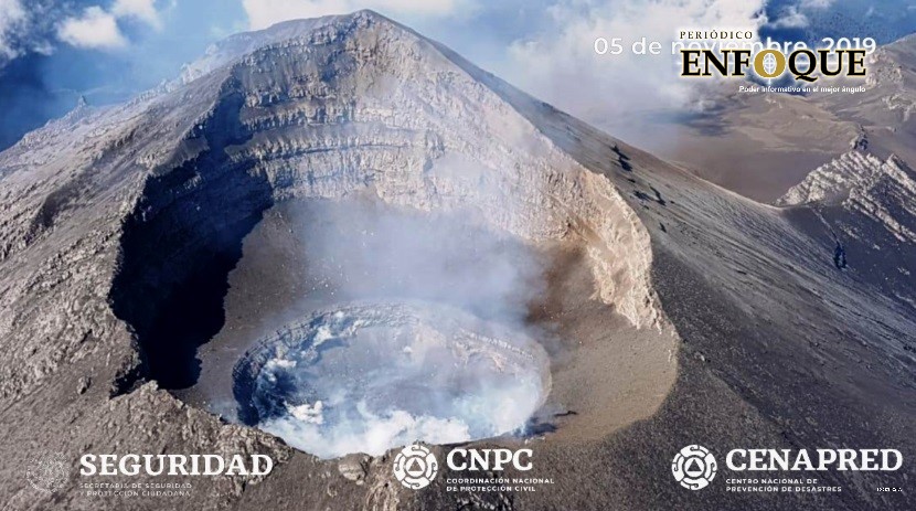 Foto: Cortesía  Realizan nuevo sobrevuelo en el Popocatépetl (Video)