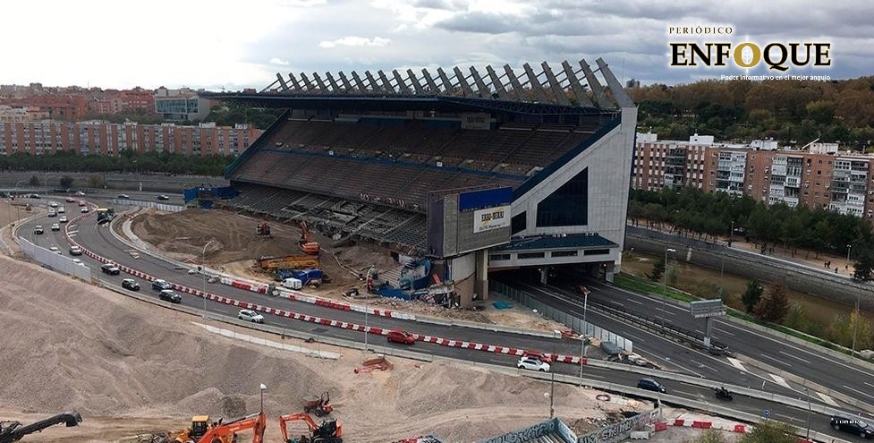 Foto: Cortesía  Derrumban estadio del Atlético Madrid para construir una autopista (VIDEO)