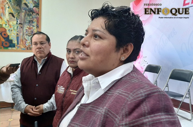 Foto: Omar Sánchez Va Karina Pérez por la recuperación del territorio perdido de San Andrés durante trienio de Huepa