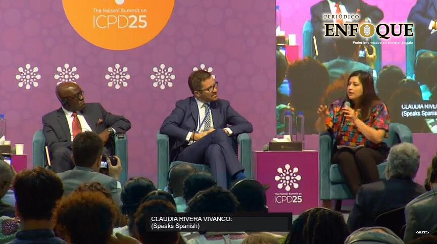 Foto: Cortesía  Claudia Rivera Vivanco anuncia compromiso internacional a favor de las mujeres