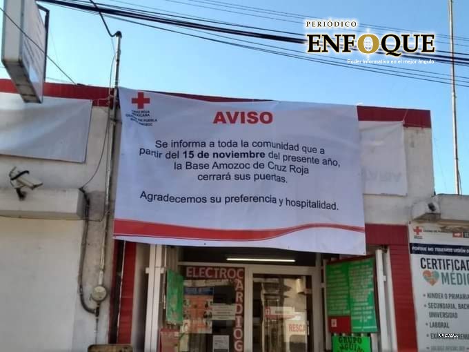 Foto: Cortesía  Amozoc se queda sin delegación de Cruz Roja