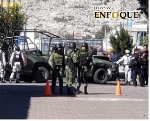 Foto: Cortesía  Huachigaseros provocan choque de patrullas de la Guardia Nacional