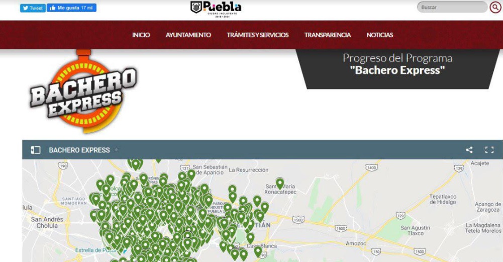 Lanzan monitor de seguimiento del Bachero Express